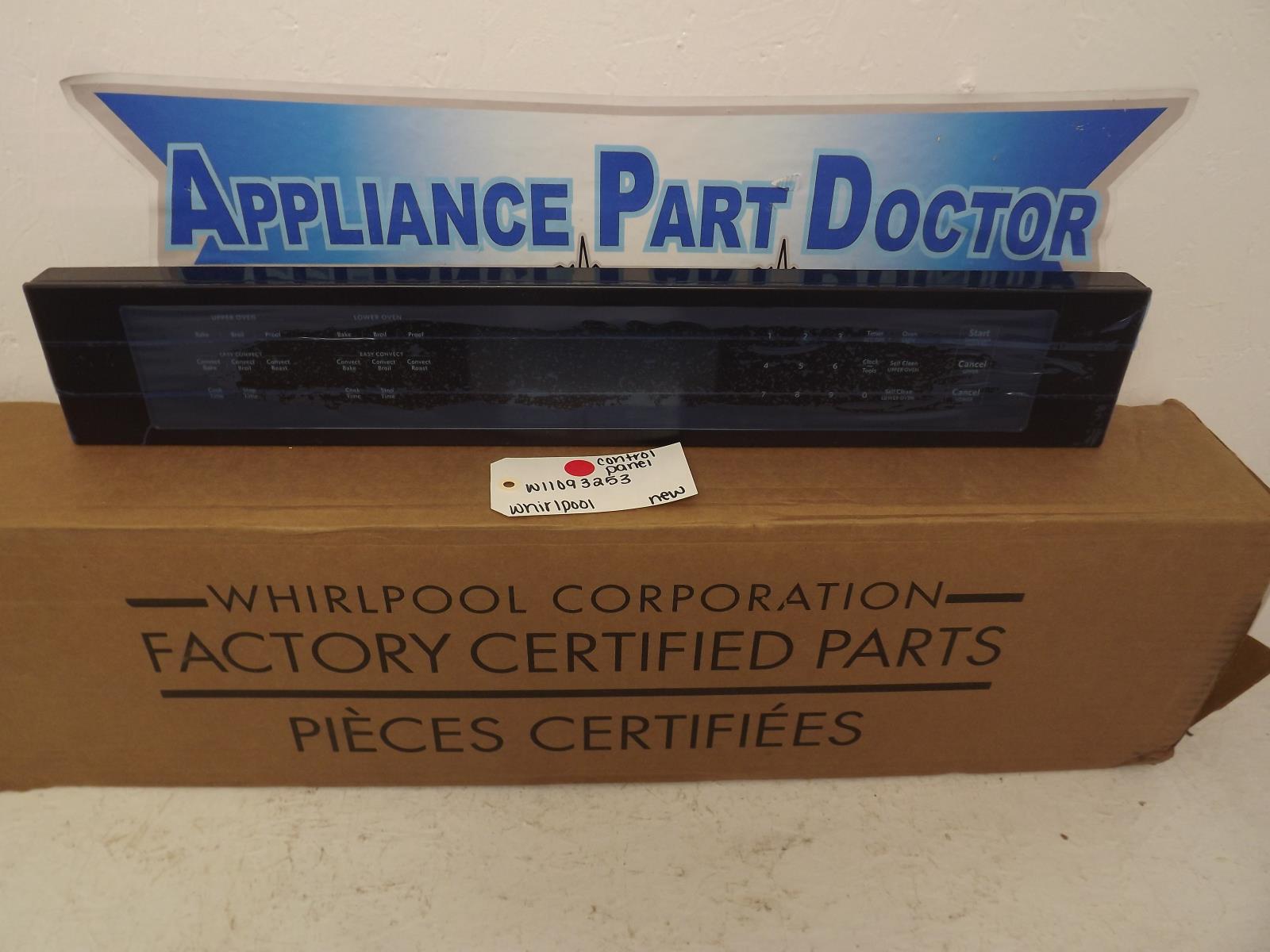 Whirlpool Range W11093253 Control Panel New Whirlpool Range W11093253 Control Panel New
